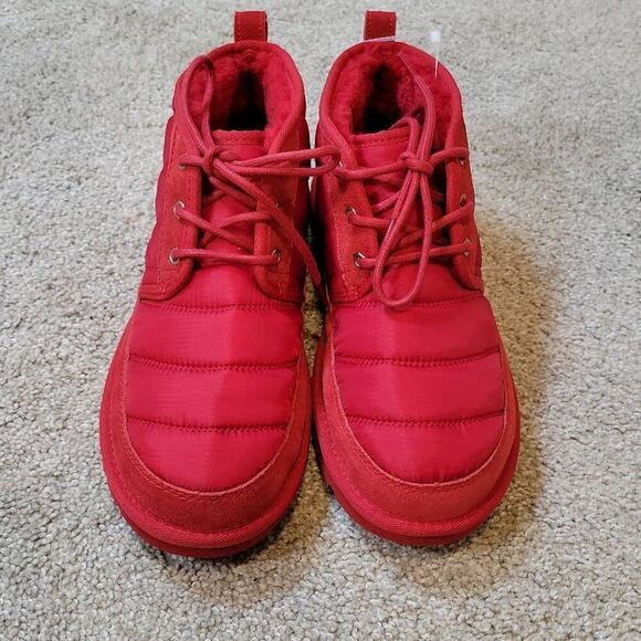 UGG Men's Neumel LTA Chukka Boots Samba Red Quilted Size 8 - Picture 7 of 9
